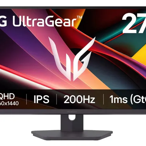 LG 27G610A-B 200HZ GAMING MONITOR	27 INCH 200HZ QUAD HD HDR IPS GAMING MONITOR 