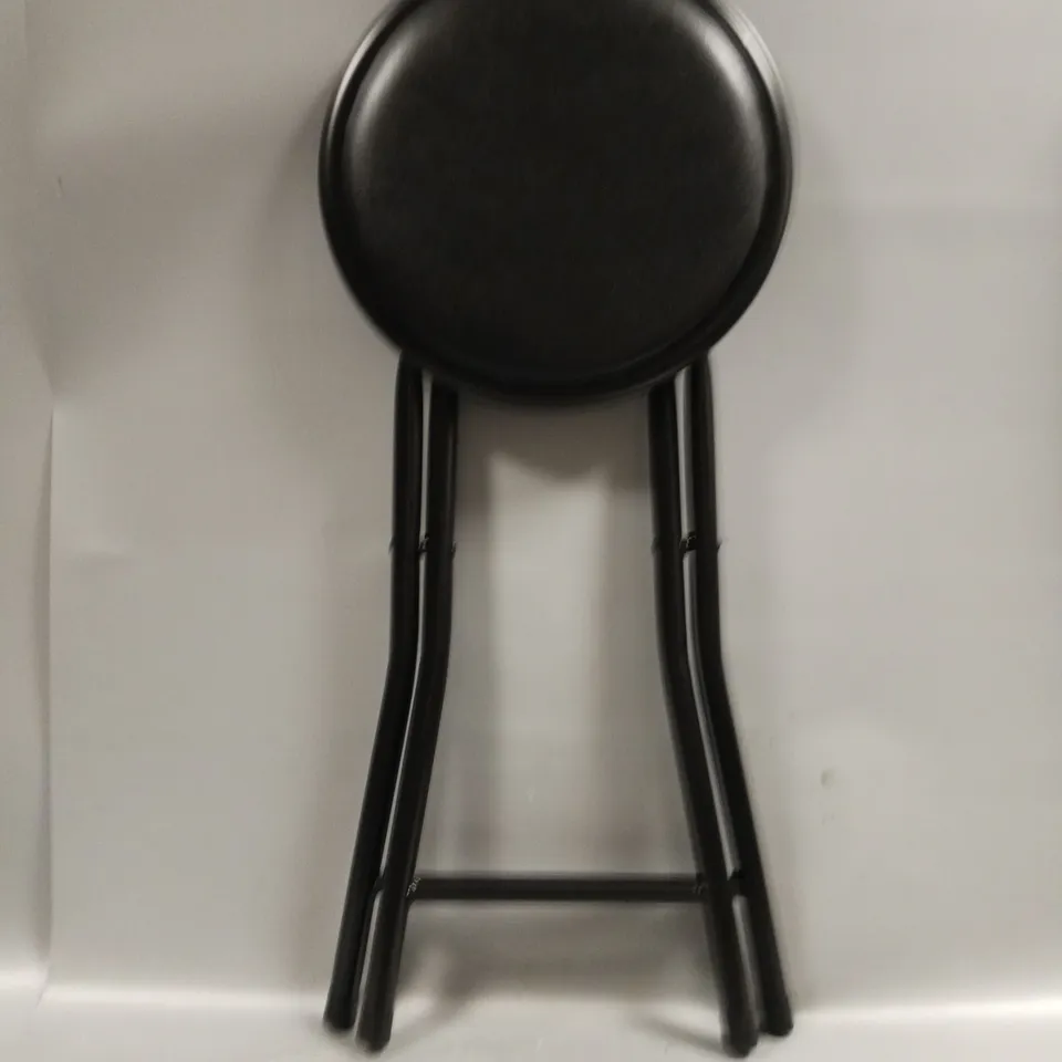 DIVA HOME ROUND FOLDING STOOL BLACK