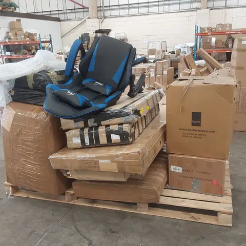 PALLET CONTAINING A LARGE ASSORTMENT OF CONSUMER PRODUCTS/FURNITURE PARTS