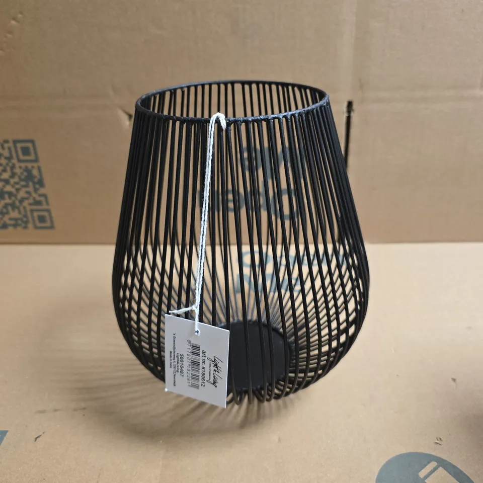 LIGHT & LIVING VENADE TEALIGHT IN MATT BLACK 