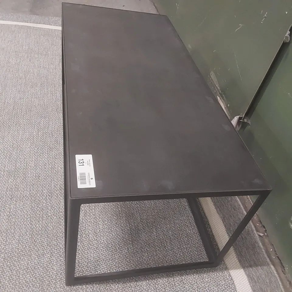 QUALITY EX-SHOWROOM RECTANGULAR SLATE GREY COFFEE TABLE 