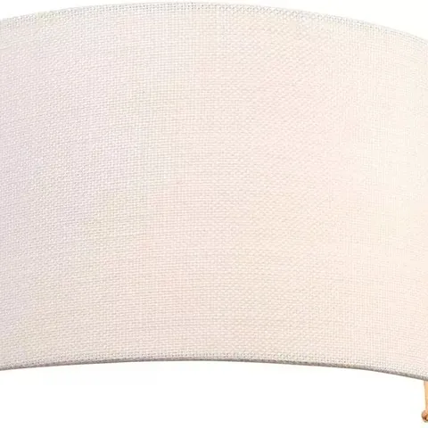 BOXED MILO LIGHTING OBI 1 LIGHT SEMI CIRCULAR WALL LIGHT IN VINTAGE WHITE LINEN