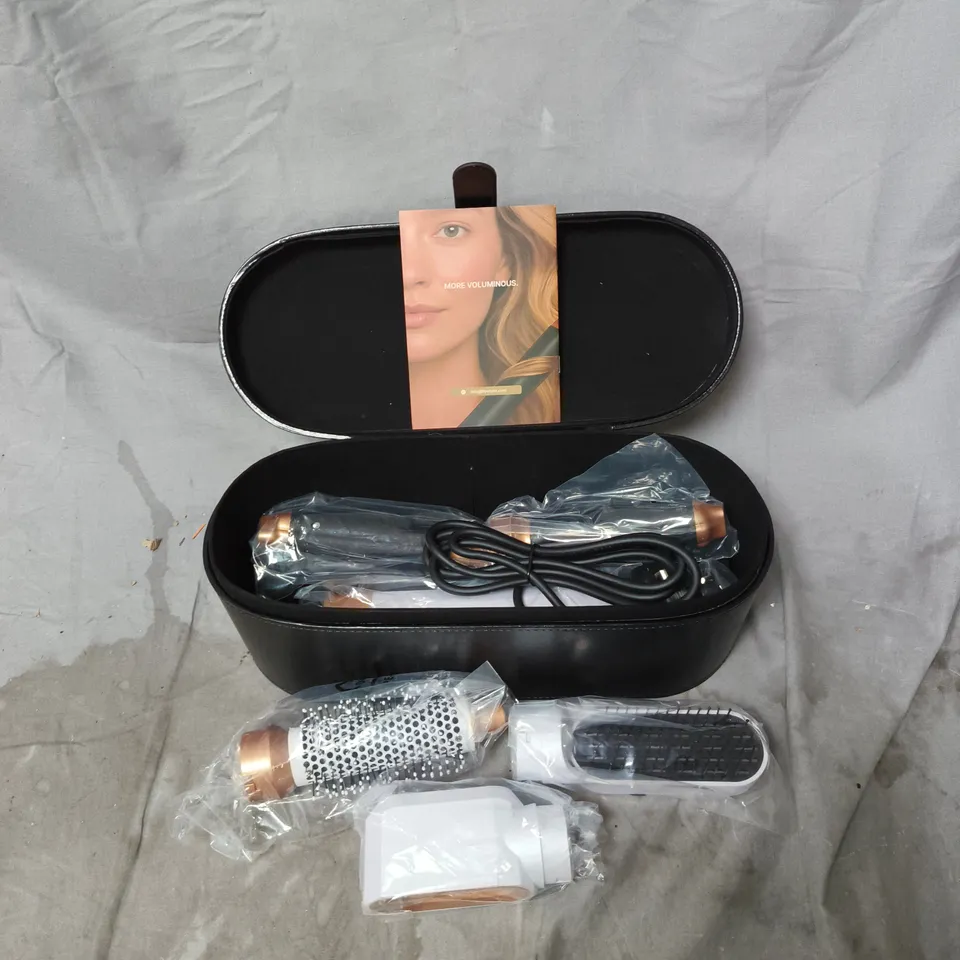 LILYSTYLER LONDON HAIR CARE SET, INCLUDING ATTACHMENTS, WITH STYLING GUIDE IN BLACK BOX