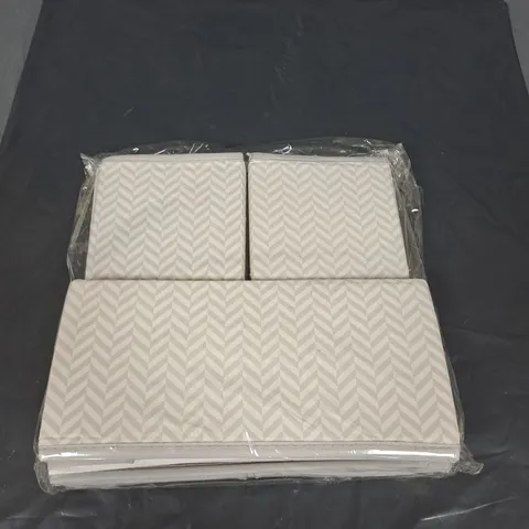 BOX OF APPROXIMATELY 19 OCEANHOME STORAGE BOX SETS - WHITE
