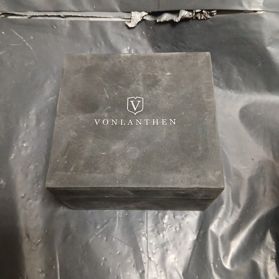 VONLANTHEN WRISTWATCH – BLUE DIAL, SKELETON MOVEMENT, BOXED