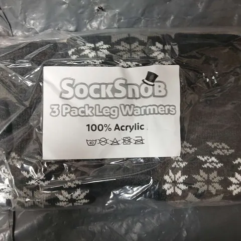 APPROXIMATELY 80 PAIRS OF SOCK SNOB LEG WARMERS IN ANTHRACITE