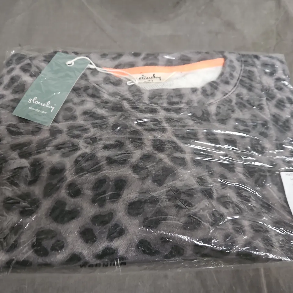 HARTNELL LEOPARD PRINT SWEATSHIRT – UK SIZE 16 (LARGE)