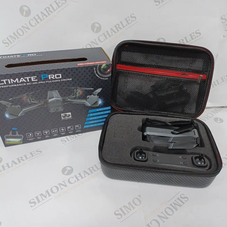 BOXED ULTIMATE PRO HIGH PERFROMANCE RC-HD PRO FOLDING DRONE