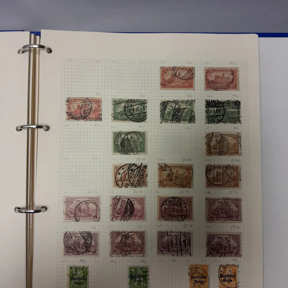 COLLECTORS BOOK OF VARIOUS GERMAN STAMPS FROM VARIOUS YEARS 