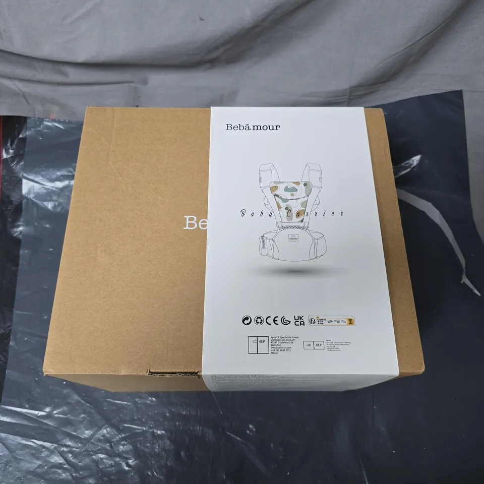 BEBAMOUR BABY CARRIER – NOBLE BEIGE (BOXED)