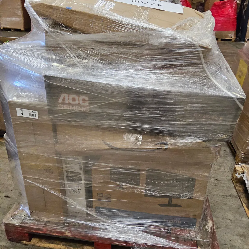 PALLET OF APPROXIMATELY 19 UNPROCESSED RAW RETURN MONITORS TO INCLUDE;