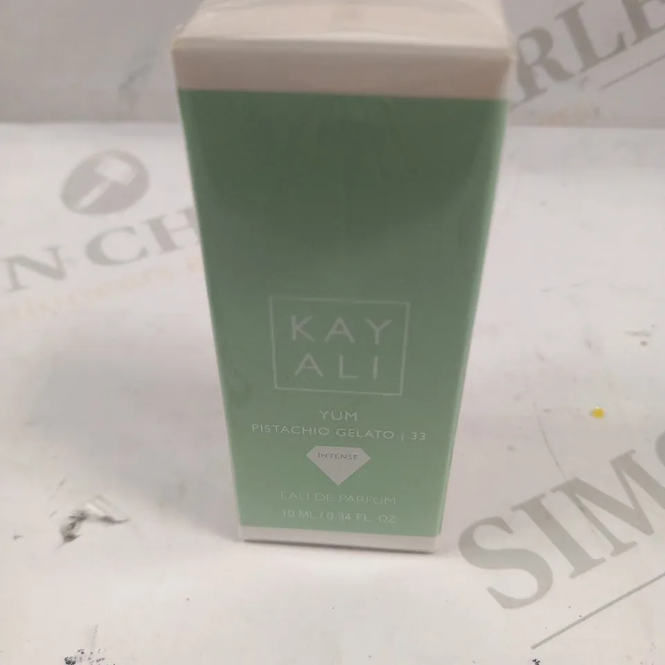 BOXED AND SEALED KAY ALI YUM PISTACHIO GELATO 33 INTENSE EAU DE PARFUM 10ML