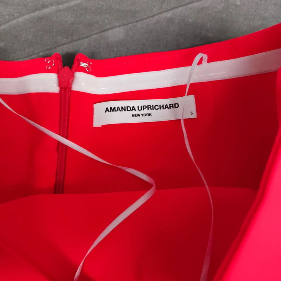 AMANDA UPRICHARD NEW YORK RED DRESS – SIZE S, BACK ZIP