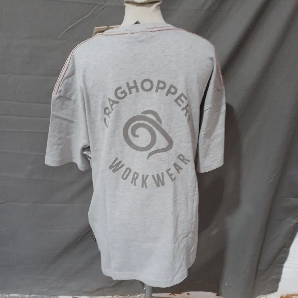 CRAGHOPPERS WAKEFIELD T SHIRT GREY MARL XL