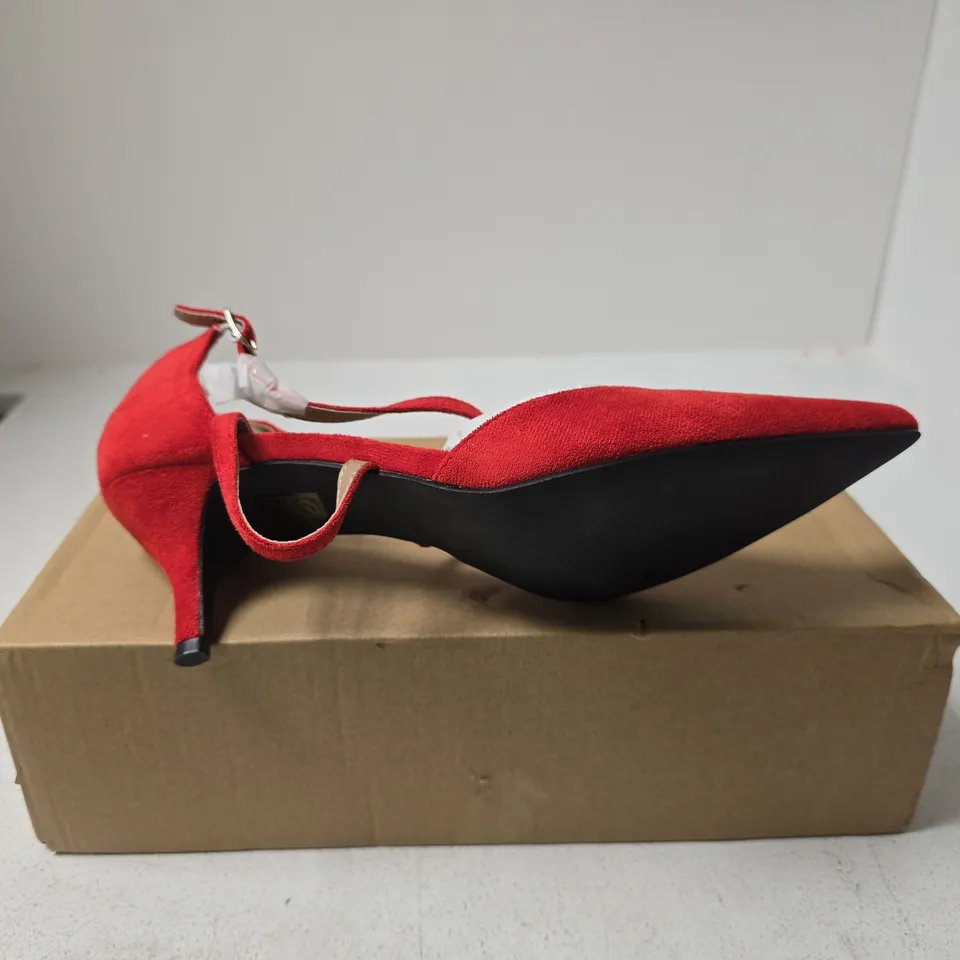 WHERES THAT FROM WOMENS RED SHOES UK 7 BOXED