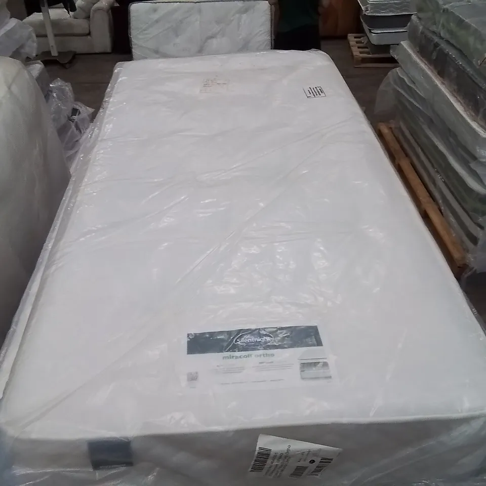 QUALITY BAGGED SILENTNIGHT MIRACOIL ORTHOPEDIC SINGLE MATTRESS 