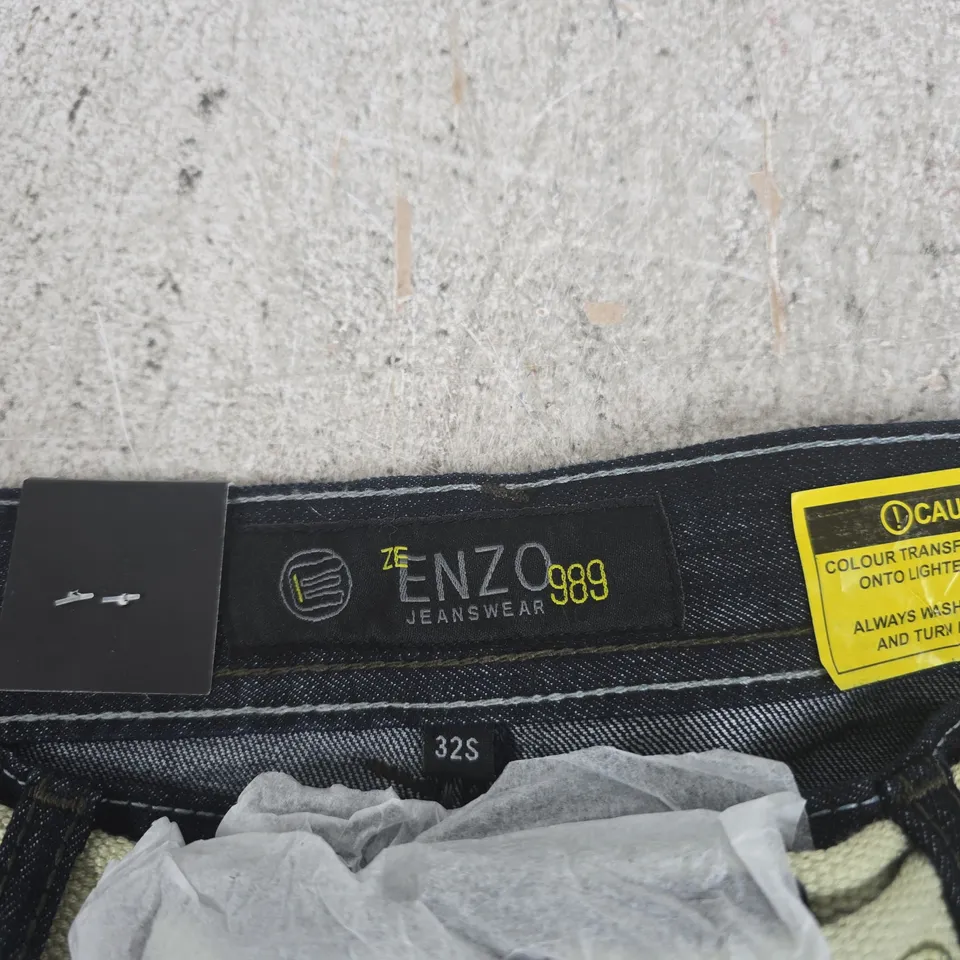 ENZO JEANSWEAR DENIM JEANS, MEN'S, SIZE 32S, STYLE EZ 14