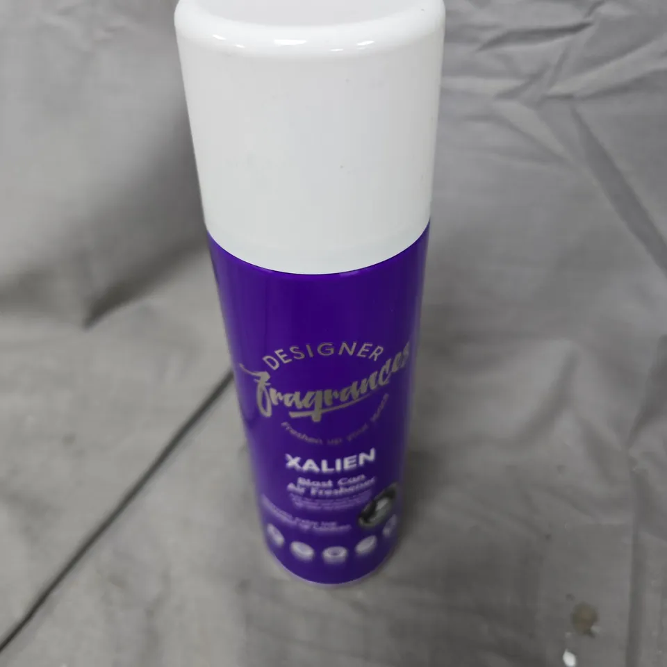 9 DESIGNER FRAGRANCES XALIEN BLAST CAN AIR FRESHENERS (9X300ML) 