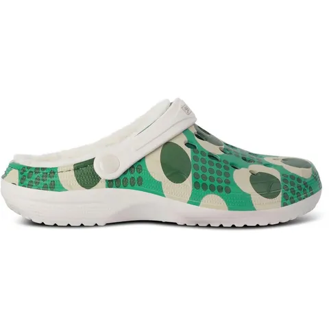 BRAND NEW REGATTA WOMENS ORLA KIELY FLEECE LINED COSY SLIP ON CLOGS IN RAIN CLOUD EMERALD - UK 4