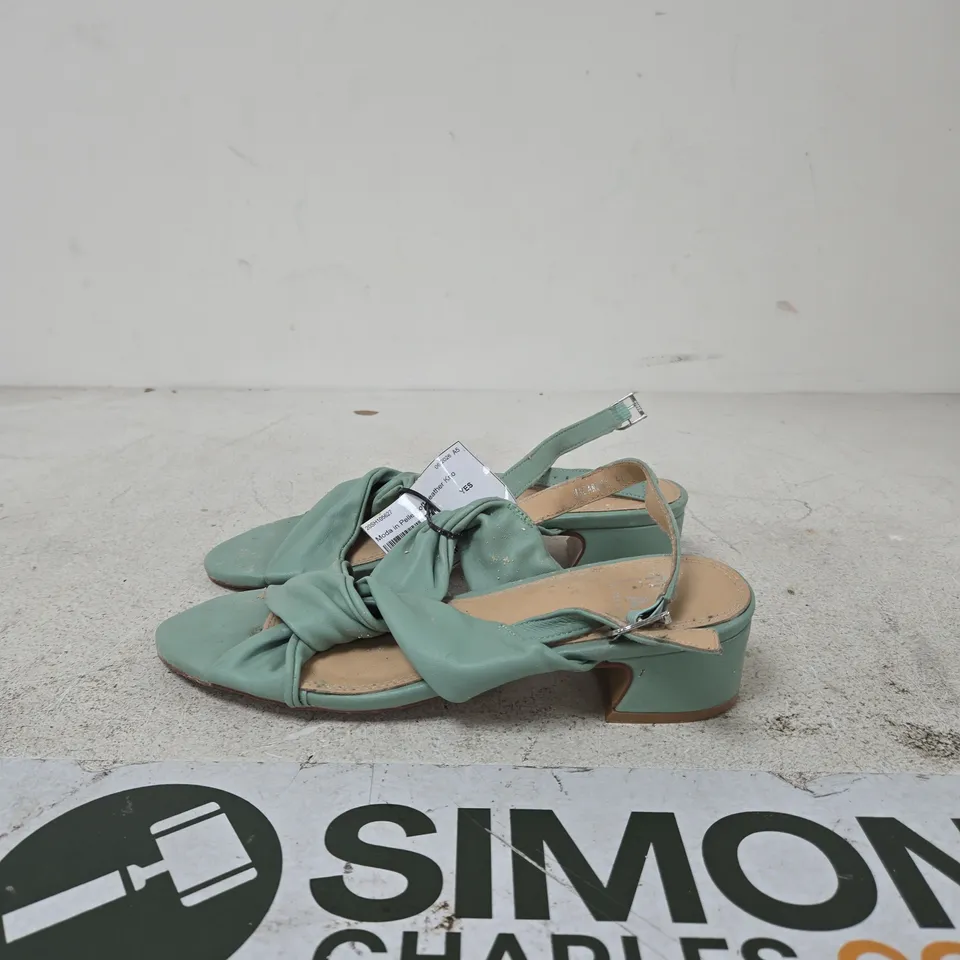 MODA TEAL KNOT-FRONT WEDGE SANDALS – WOMEN'S, SIZE EU 41