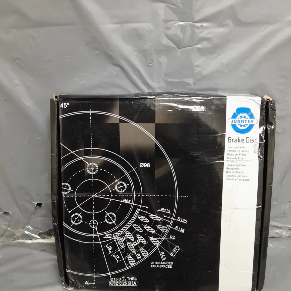 BOXED AND SEALED JURATEK BRAKE DISC 