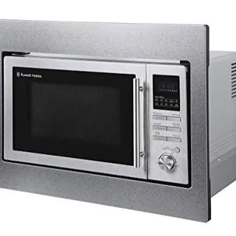 BOXED RUSSELL HOBBS RHBM2503 BUILT IN STAINLESS STEEL DIGITAL COMBINATION MICROWAVE (1 BOX)