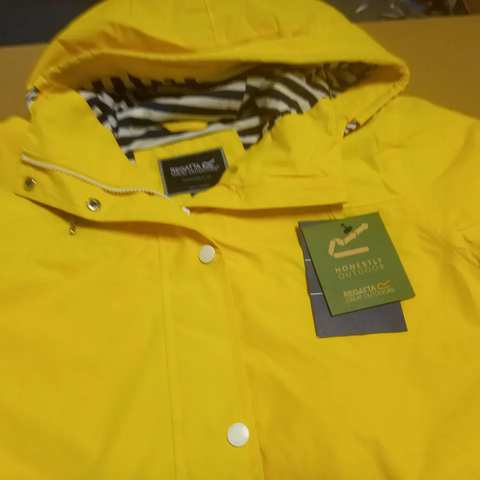 REGATTA BAYARMA LIGHTWEIGHT LADIES JACKET IN YELLOW - SIZE 18