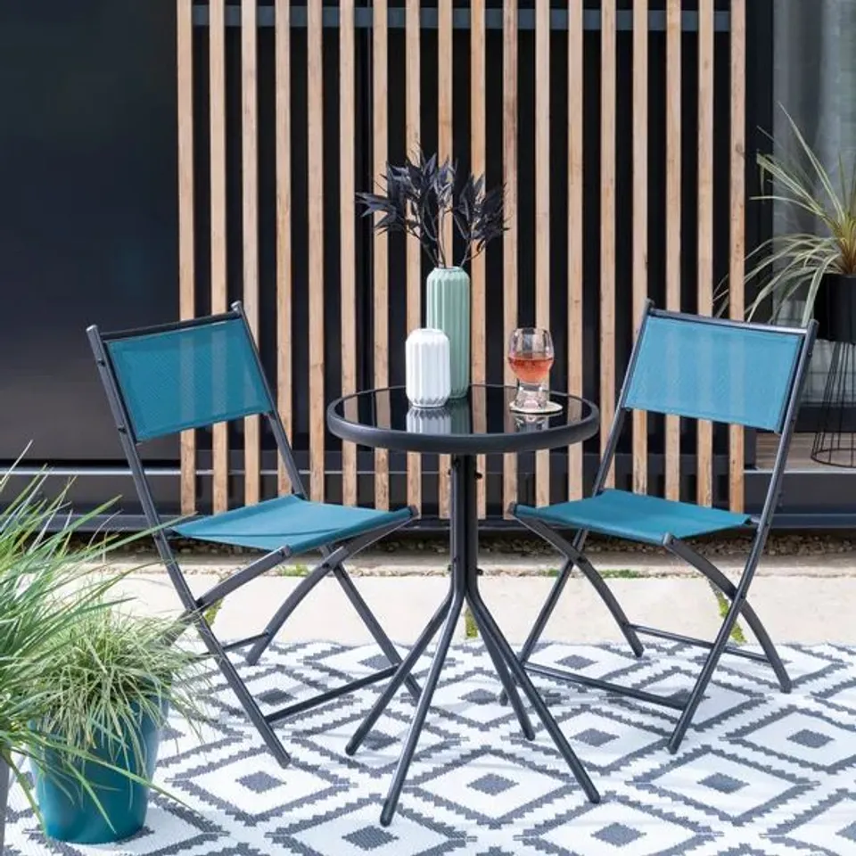 BOXED INNOVATORS PEACOCK BISTRO SET