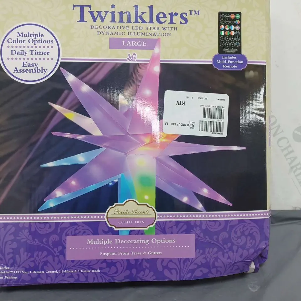 BOXED PACIFIC ACCENTS STAR BURST LIGHT