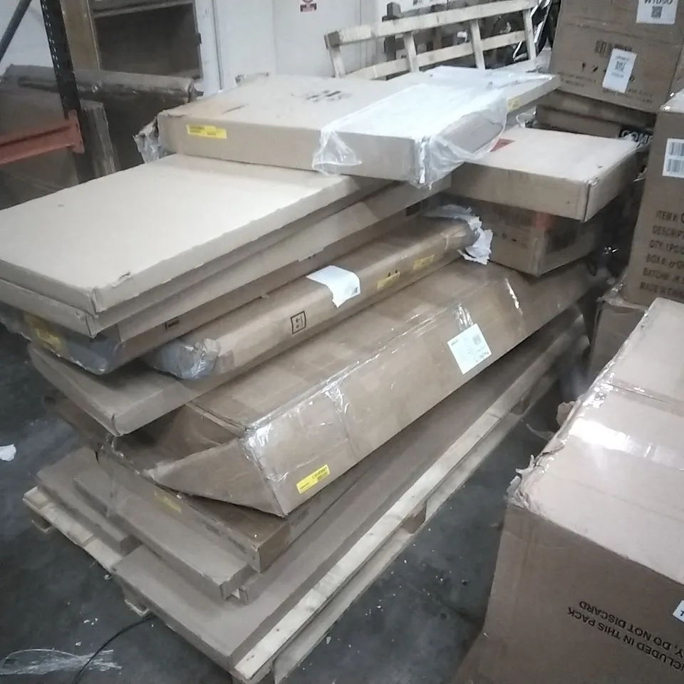 PALLET CONTAINING ASSORTED FLATPACK FURNITURE PARTS