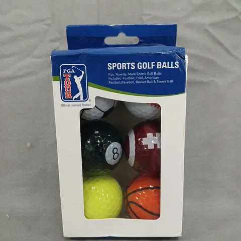 PGA TOUR FUN NOVELTY MULTI-SPORTS GOLF BALLS