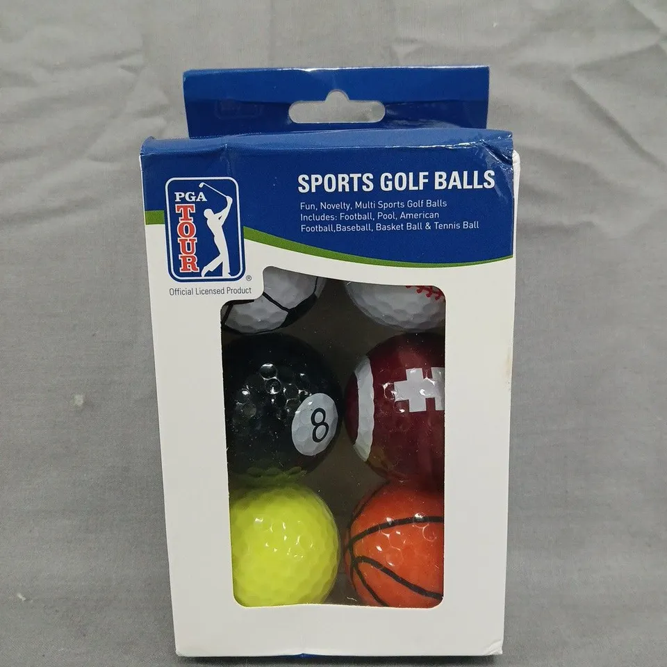 PGA TOUR FUN NOVELTY MULTI-SPORTS GOLF BALLS