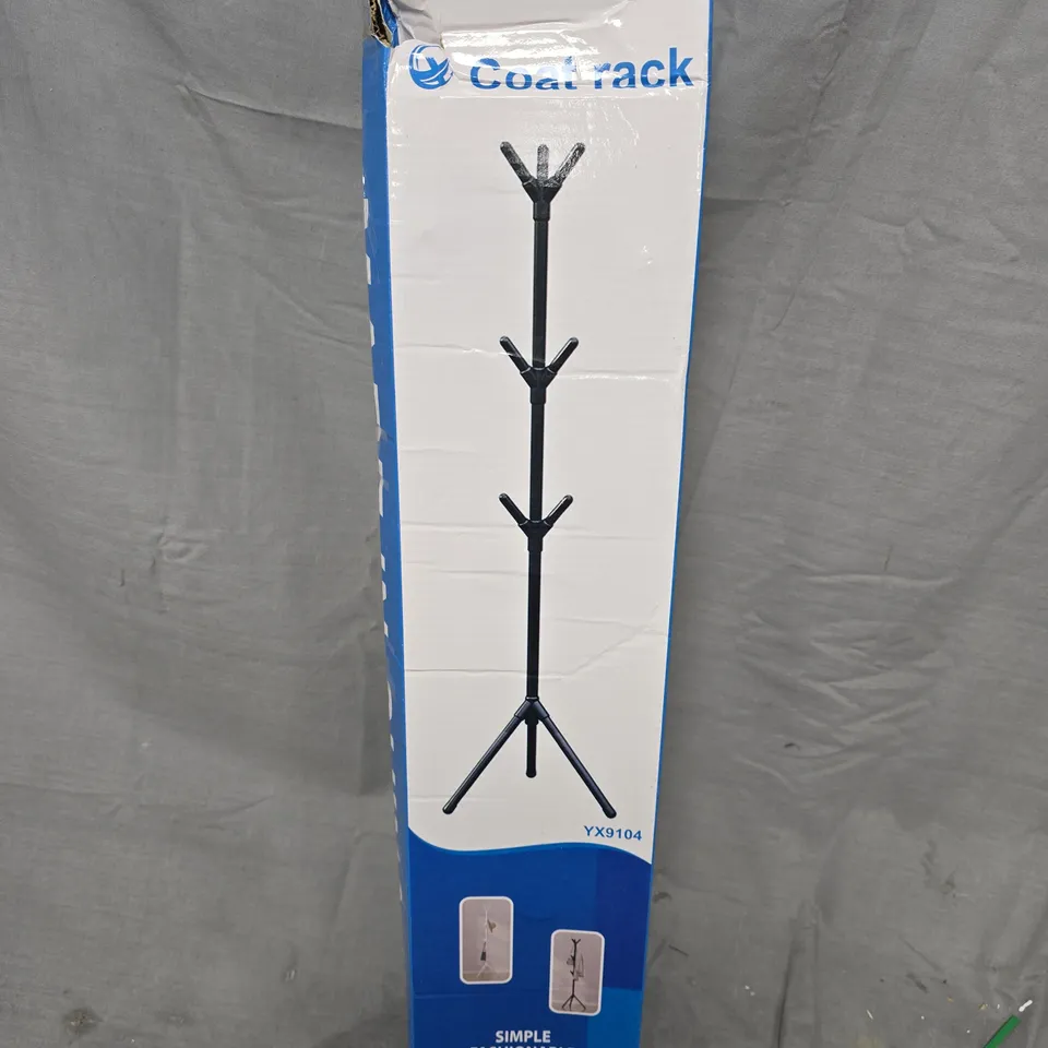 BOXED COAT RACK IN WHITE