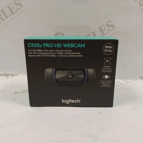 BOXED & SEALED LOGITECH C920S PRO HD WEBCAM