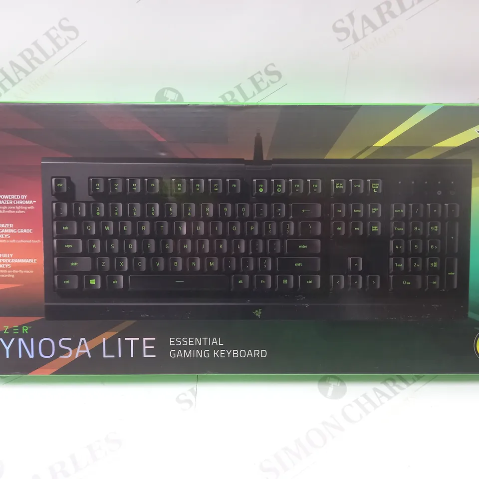 BRAND NEW BOXED RAZER CYNOSA LITE ESSENTIAL GAMING KEYBOARD