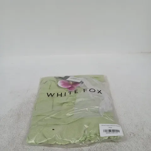 WHITE FOX MAKING PROGRESS HALTER MINI DRESS CITRUS MEDIUM