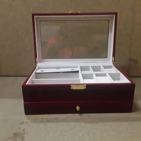 BOXED JEWLERY STORAGE AND ORGANISER BOX