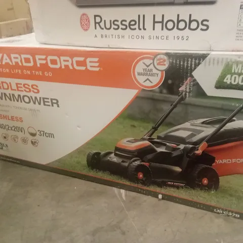 BOXED YARDFORCE CORDLESS LAWNMOWER