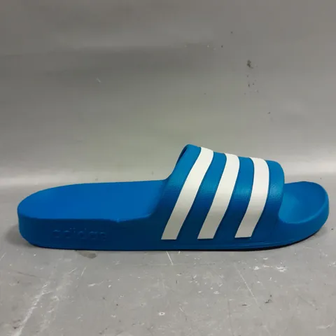 ADIDAS THREE STRIPE SLIDERS IN BLUE - 11