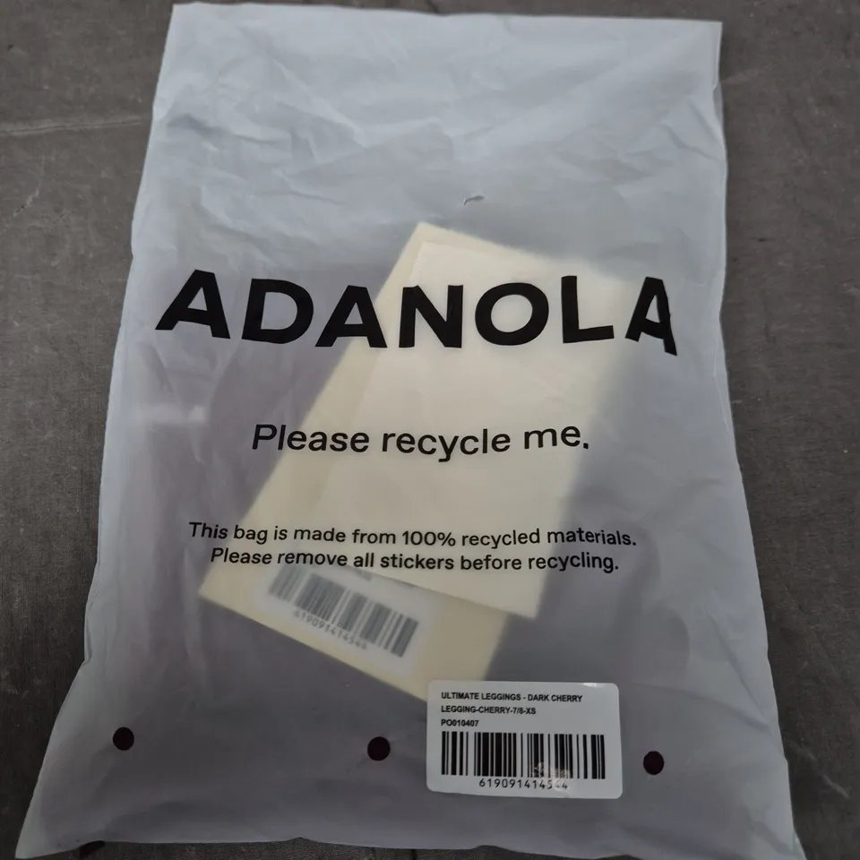 ADANOLA ULTIMATE LEGGINGS - DARK CHERRY, 7/8 XS