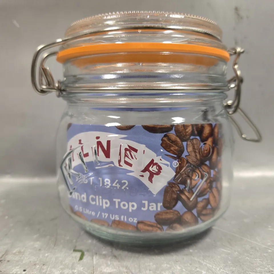 BOXED KILNER SET OF 3CLIP TOP ROUND JARS