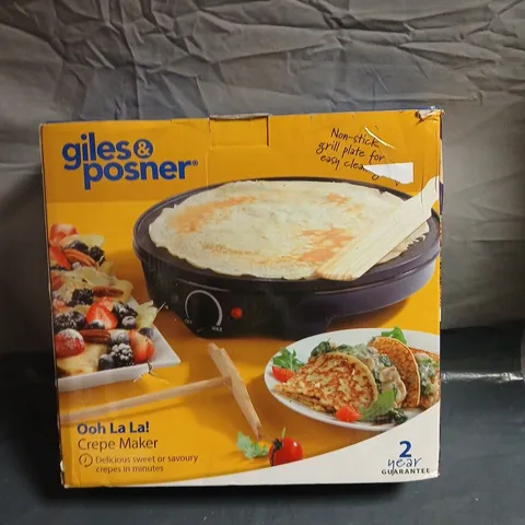 GILES AND POSNER OOH LA LA! CREPE MAKER. BOXED