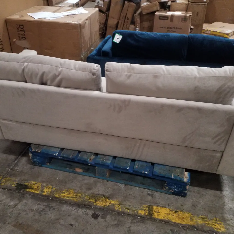 LANA 3 SEATER SOFA, CHAMPAGNE CLASSIC VELVET