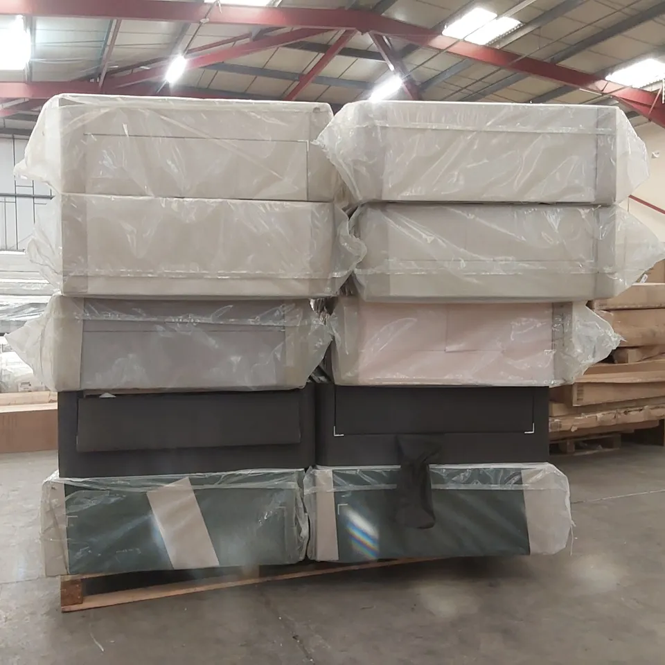 PALLET CONTAINING 10x ASSORTED DIVAN BASE PARTS 
