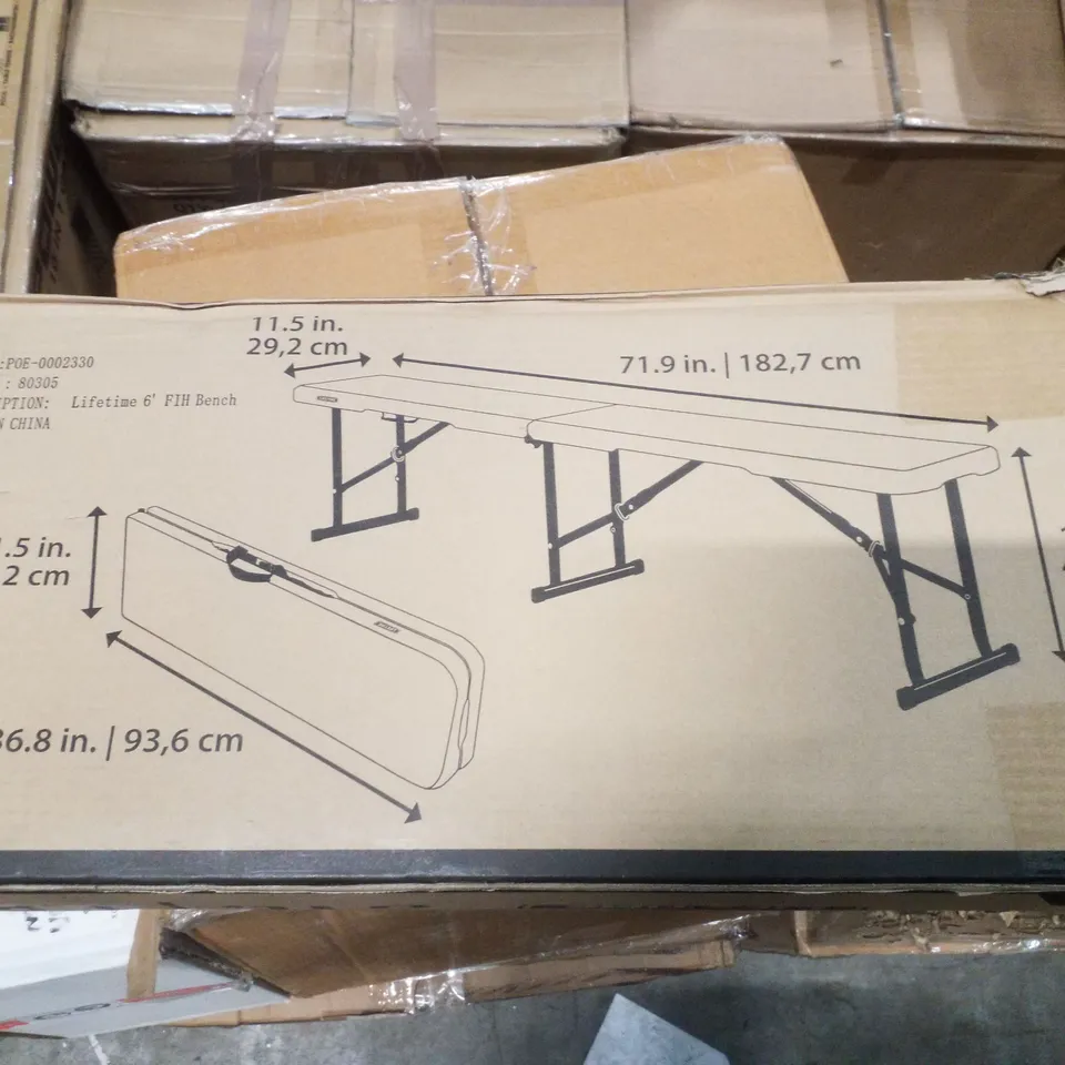 BOXED LIFETIME 6' FIH BENCH