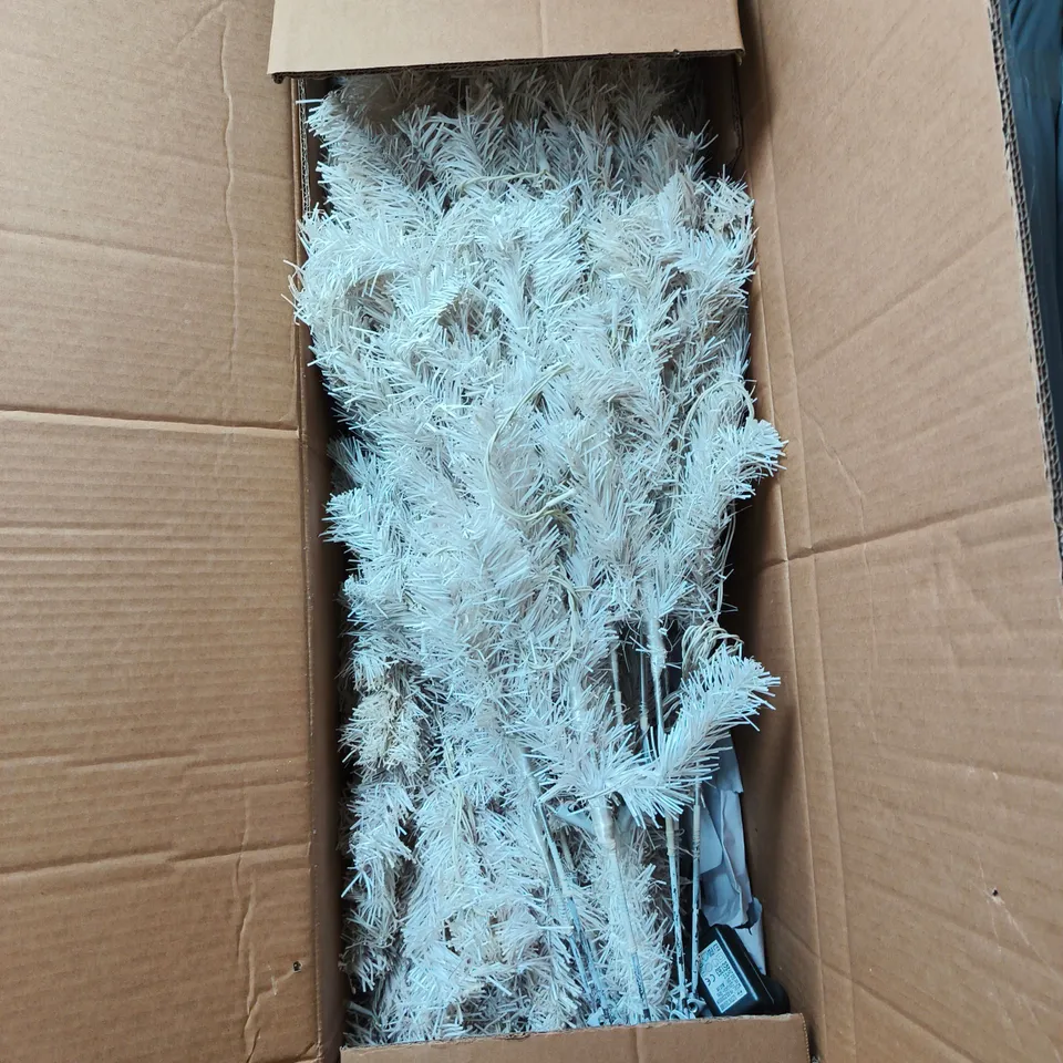 BOXED 7FT WHITE REGAL PRE-LIT CHRISTMAS TREE - COLLECTION ONLY RRP £189.99