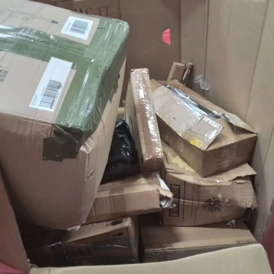 PALLET OF ASSORTED HOUSEHOLD GOODS AND PRODUCTS TO INCLUDE; LG SMART TV, PICTURE FRAME SET, INDOOR INSECT KILLER ETC