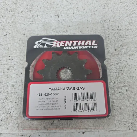 RENTHAL CHAINWHEEL SPROCKET IN BLISTER PACK – YAMAHA COMPATIBILITY (492-520-13GP)