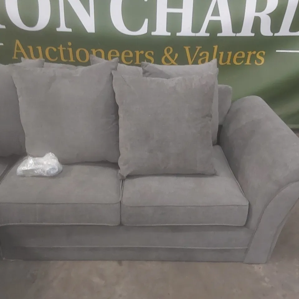 DESIGNER DURY FABRIC UPHOLSTERED CORNER SOFA 