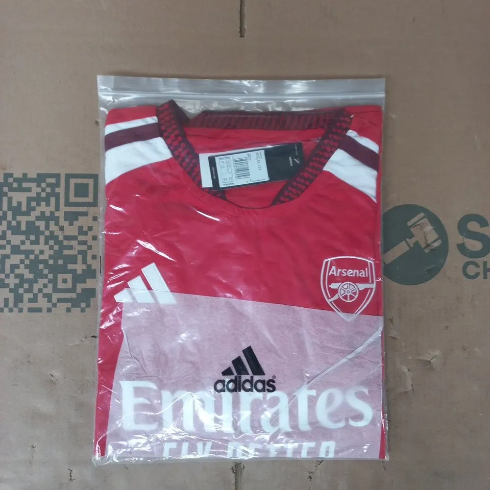 BAGGED ADIDAS ARSENAL FOOTBALL JERSEY IN RED SIZE 4XL